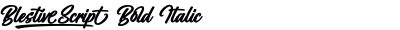 Blestive Script Bold Italic